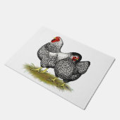 Wyandotte:  Silberne Paare Fußmatte (Schrägansicht)