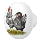 Wyandotte:  Silberne Paare Keramikknauf (Rechts)