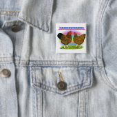 Wyandottes: Golden-laced Rainbow Button (Beispiel)