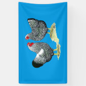 Wyandottes Silver-laced Pair Banner (Vertikal)