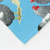 Wyandottes Silver-laced Pair Fleecedecke (Ecke)