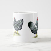 Wyandottes Silver-laced Pair Jumbo-Tasse (Vorderseite)