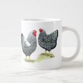 Wyandottes Silver-laced Pair Jumbo-Tasse (Rechts)