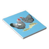 Wyandottes Silver-laced Pair Notizblock (angewinkelt)