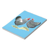Wyandottes Silver-laced Pair Notizblock (Rotiert)