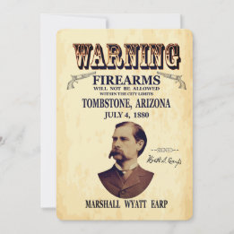 Wyatt Earp Marshal Einladung