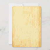 Wyatt Earp Marshall Einladung (Rückseite)