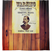 Wyatt Earp Marshall 👮 ♂️ Gunfighter Lawman Duschvorhang (Vorderseite)