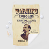 Wyatt Earp Marshall 👮 ♂️ Gunfighter Lawman Golfhandtuch (Insitu)