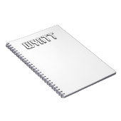 Wyatt-Name in Blockbuchstaben, Notizblock (Rechte Seite)
