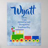 Wyatt Name Poster (Vorne)