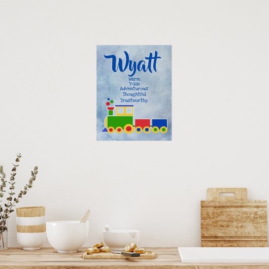 Wyatt Name Poster (Küche)