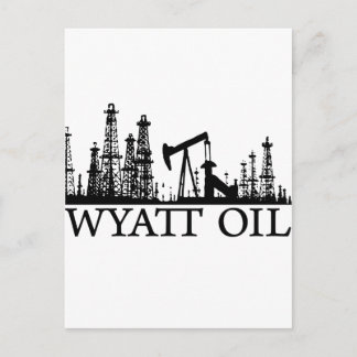 Wyatt Oil / Black Logo Postkarte