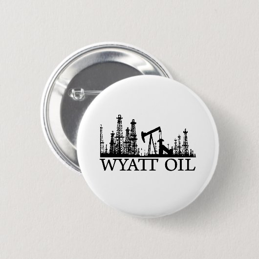 Wyatt Öl/schwarzes Logo Button (Vorne & Hinten)
