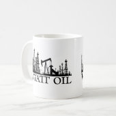 Wyatt Öl/schwarzes Logo Kaffeetasse (Vorderseite Links)