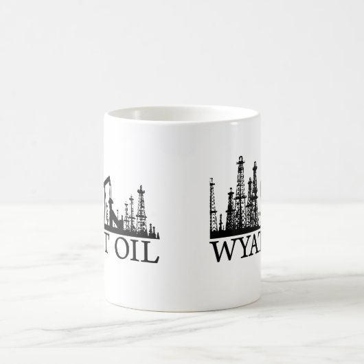 Wyatt Öl/schwarzes Logo Kaffeetasse (Mittel)