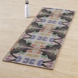 Wyatt The Cat's Downward Hund Yoga Mat - Nur Front Yogamatte