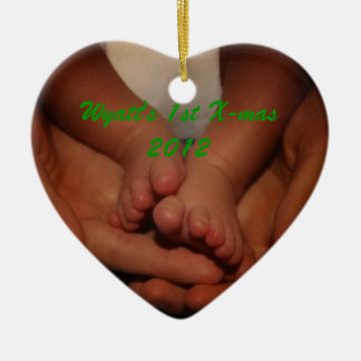 Wyatts 1. Weihnachten Keramik Ornament