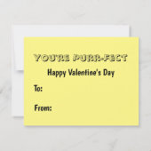 Wyatt's Valentine - Katze / Kitten - Flachkarte Feiertagskarte (Rückseite)