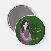 Wychetts Magnet- Minze-Choc-Chip Magnet (Vorderseite/Rückseite)