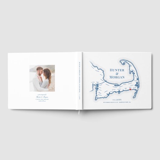 Wychmere Beach Club Cape Cod Wedding Gästebuch (Voll)