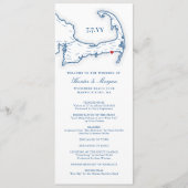 Wychmere Cape Cod Navy Hochzeit in Urlaubsort Programm (Vorderseite)