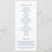 Wychmere Cape Cod Navy Hochzeit in Urlaubsort Programm (Rückseite)