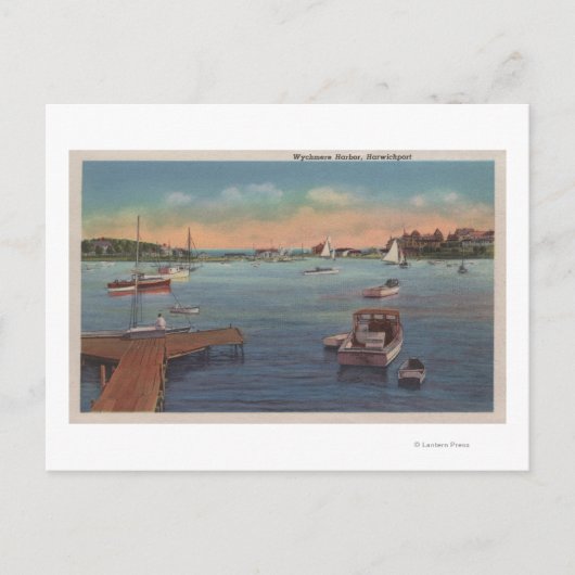 Wychmere Harbour Scene Postkarte (Vorderseite)