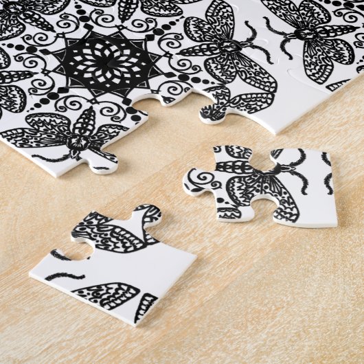 Wycinanka Motten-Muster Puzzle (Seite)