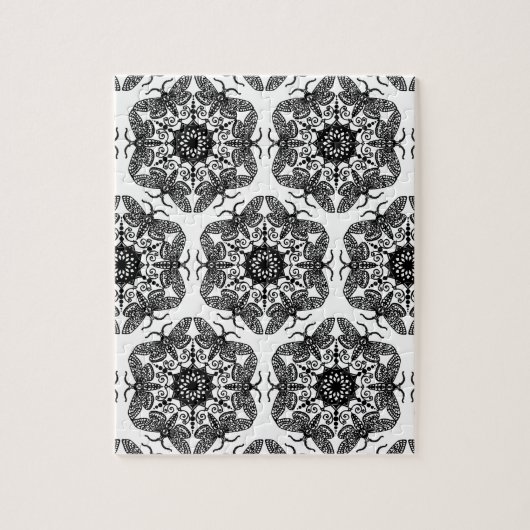 Wycinanka Motten-Muster Puzzle (Vertikal)