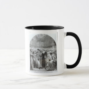 Wycliffe, das vor den Prälaten erscheint Tasse