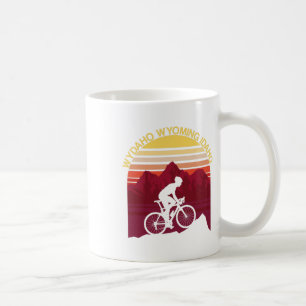 Wydaho Wyoming Idaho Mountainbiken Radfahrer Cycli Kaffeetasse