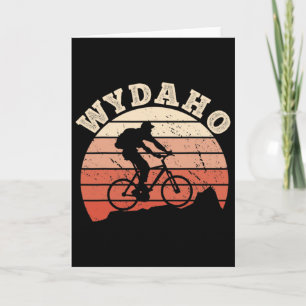 Wydaho Wyoming Idaho Mountainbiken Radfahrer Cycli Karte