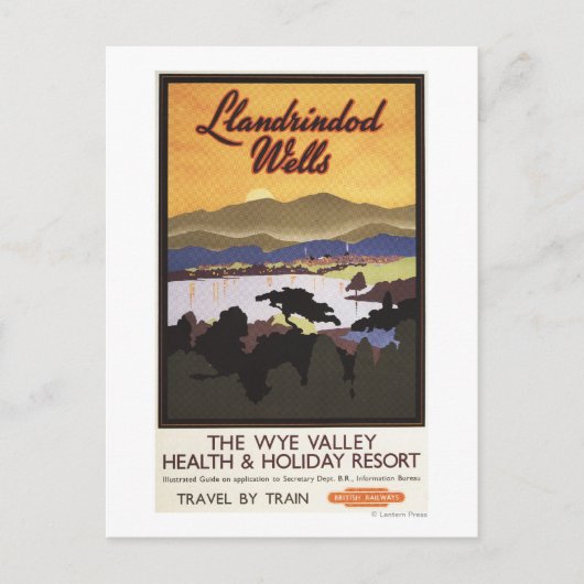 Wye Valley Resort British Rail Poster Postkarte (Vorderseite)
