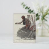 Wyeth Indian fishing CC0480 Postcard Postkarte (Stehend Vorderseite)