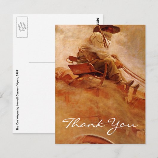 Wyeth's The Ore Wagon Postkarte (Vorne/Hinten)