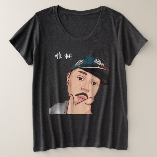 Wyl Snap Große Größe T-Shirt (Design vorne)