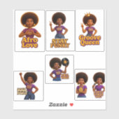 Wyldflow3r Funk Sticker Pack | Retro Soul Vibes (Blatt)