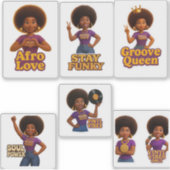 Wyldflow3r Funk Sticker Pack | Retro Soul Vibes (Vorderseite)