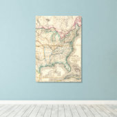 Wylds Militärkarte der Vereinigten Staaten Leinwanddruck (Insitu (Holzboden))