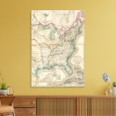 Wylds Militärkarte der Vereinigten Staaten Leinwanddruck (Insitu (Wohnzimmer))