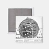 Wylds Modell der Erde, 1851 Magnet (Vorderseite/Rückseite)