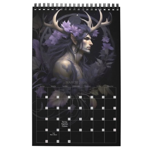 Wyldwood Fauns 2024 Pagan Calendar Kalender (Mär 2026)