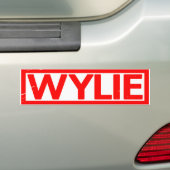 Wylie Briefmarke Autoaufkleber (Auf Auto)
