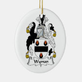 Wyman Familienwappen Keramik Ornament (Rechts)