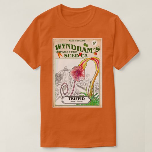 Wyndhams Triffid Seeds Inspirred by The Day of the T-Shirt (Design vorne)