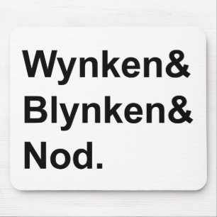 Wynken Blynken & Nod   Holzschuh-Geschichten zur S Mousepad