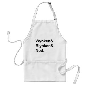 Wynken Blynken & Nod Holzschuhschlafgeschoss Schürze