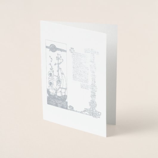 Wynken Blynken & Nod von Jessie Marion King Folienkarte (Vorderseite)