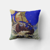 Wynken Blynken und Kopfnicken-Kinder Kissen (Rückseite)